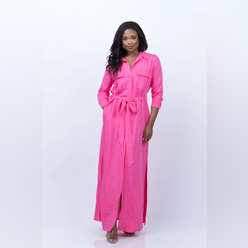 Nwt L’AGENCE Cameron Long Shirt Dress - Picture 6 of 9